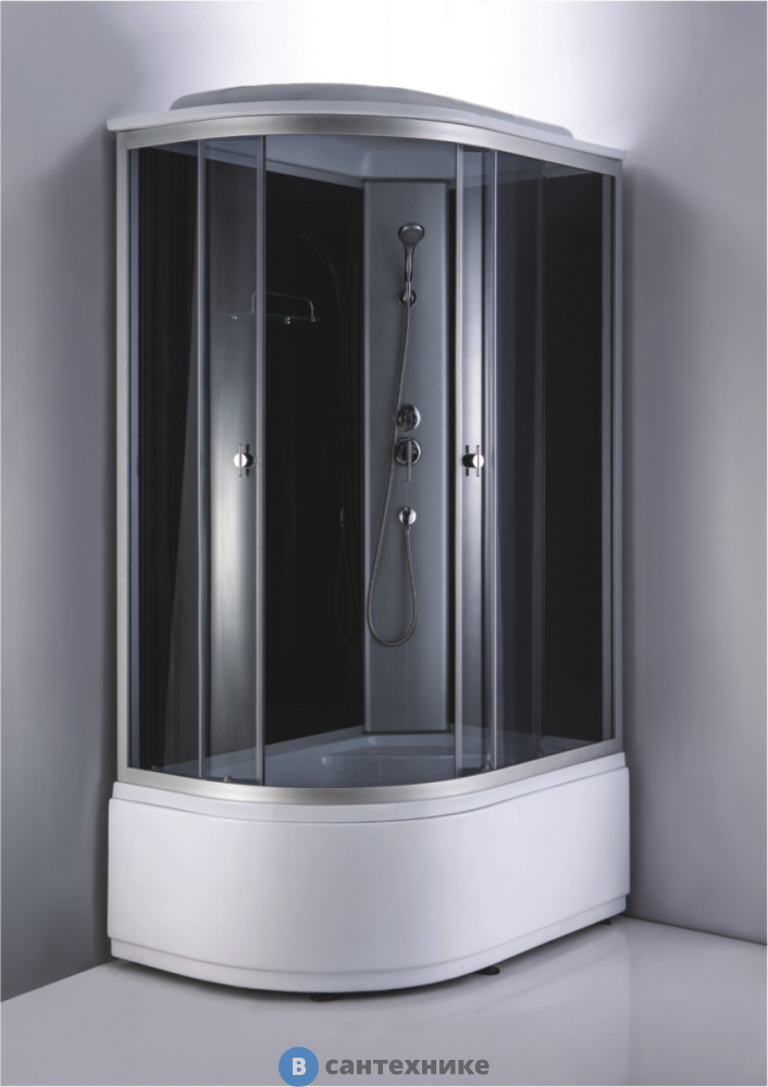 Душевая кабина Loranto CS-887EATM/B-120 1200x800x2150 поддон 40 см правая 