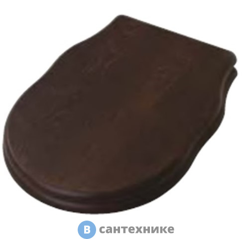 Сиденье Artceram HERMITAGE для унитаза, шарниры хром, цвет орех (noce) с микролифтом (HEA004 71)