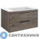 картинка Тумба под раковину Vincea Chiara 2D 800 подвесная, 2 выкатных ящика soft-close, R.Oak (VMC-2C2800RO)