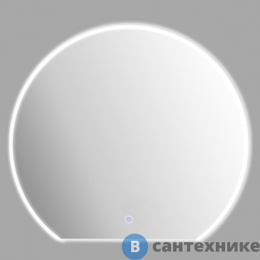 картинка Зеркало Black&White U915.1000MR LED, с кнопкой вкл. (1100x25x1000)