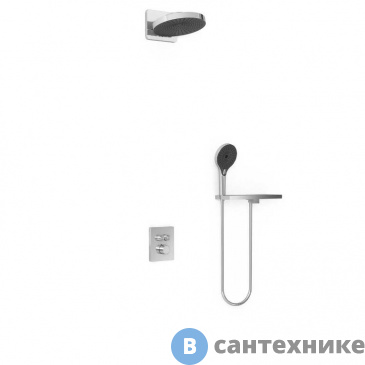 картинка Душевой комплект Vincea Inspire VSFW-3I21MT1RCH встраиваемый, термостатический, двухрежимный, хром