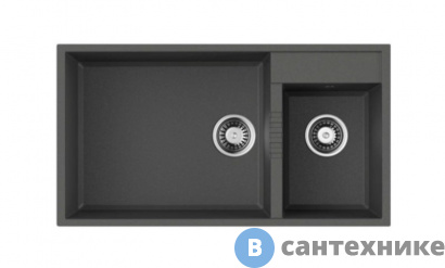 картинка Кухонная мойка OMOIKIRI Tedori 85-2-U-PL платина (4993947)