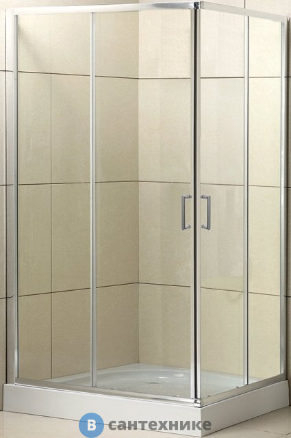 Душевой уголок BelBagno UNO-195-AH-2-100/80-C-Cr (1000x800x1950) без поддона