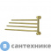 картинка Держатель WasserKRAFT K-1034BRUSHED GOLD полотенец четверной