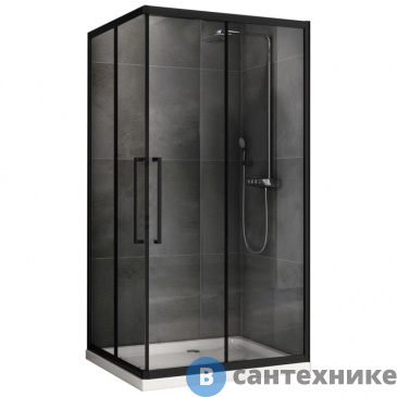картинка Душевой уголок ABBER Schwarzer Diamant AG02128BH 120*80*195, без поддона