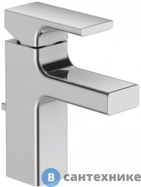 картинка Смеситель Jacob Delafon STRAYT E37327-CP для раковины с гибкой подводкой и донным клапаном (хром)