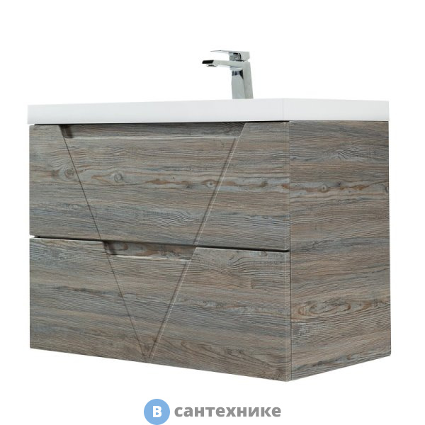 Тумба под раковину BelBagno VITTORIA подвесная с двумя выкатными ящиками, Pino, 1000x450x570 (VITTORIA-1000-2C-SO-PINO-P)