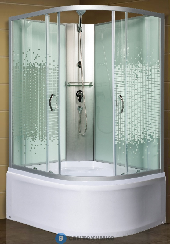 Душевая кабина МОНОМАХ XL Б/К 120/90/44 МЗ L с поддоном (10000012108)