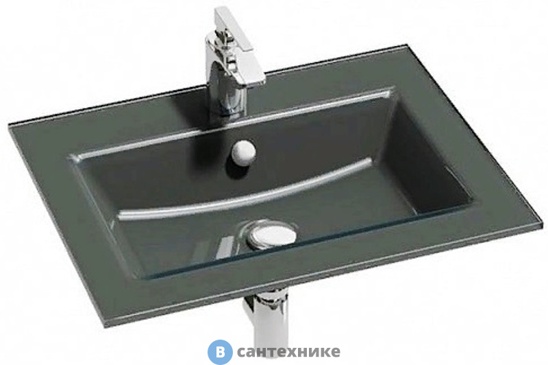 Раковина на столешницу Jacob Delafon VOX EB2105-DD2 стеклянная /60/ (серая)