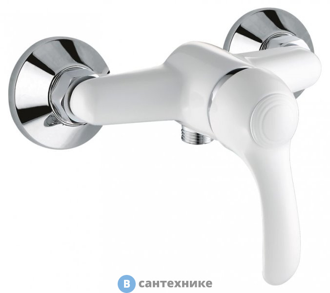 Смеситель Cezares LIRA-C-DM-BLC для душа, белый