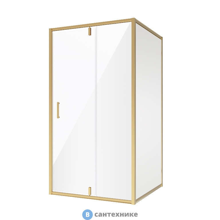 Душевое ограждение Niagara NG-43-10AG-A80G (100*80*190) прямоугольник, дверь распашная