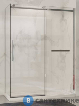 картинка Душевой уголок Vincea Como Soft VSR-1CS1015CL, 1500*1000, хром, стекло прозрачное, без поддона