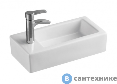 картинка Раковина WELTWASSER AISBACH 5092L подвесная (370х185х90)