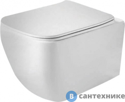 картинка Унитаз Grossman GR-4447S (500*365*340) подвесной с тонкой крышкой