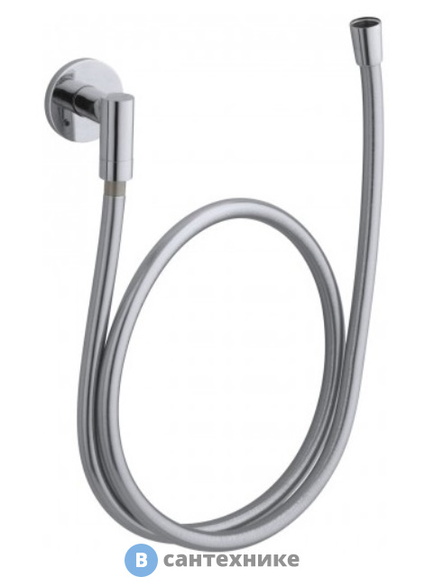 Коленное соединение Jacob Delafon E10683-CP EO с гибким душевым шлангом и декоративной круглой заглушкрй (хром)