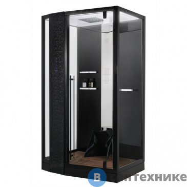картинка Душевая кабина Orans SR-89105LS Black, Long door handle (1200x900x2200)