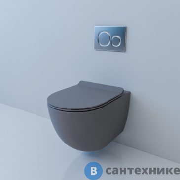 картинка Унитаз подвесной ESBANO GARCIA (Matt Grey) (550x370x370)