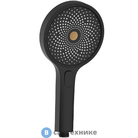 Ручной душ Bravat P70301BW-ENG 3-режимный, чёрный