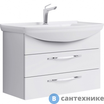 картинка Тумба под раковину Aqwella ALLEGRO 86,5 Agr.01.08/2 (подвесная, белый)