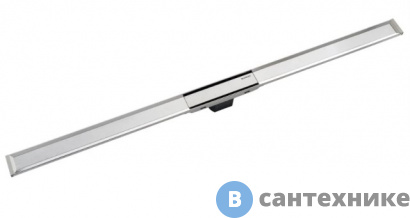 картинка Крышка Geberit 154.450.KS.1 душевого канала CleanLine 20: 30-90 cм, потёртый/нерж. металл