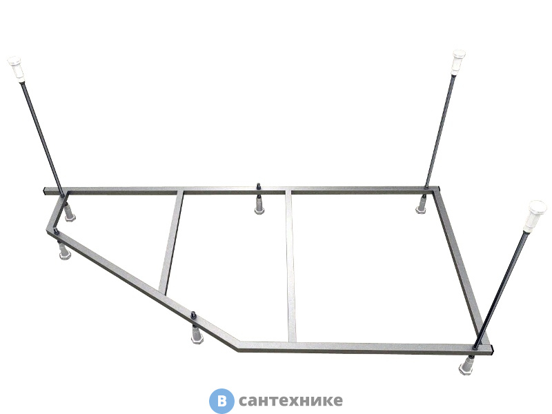 Сборный каркас AZARIO KAPRIS к ванне 150 см (шпильки) универсальный (AV.0001150K)