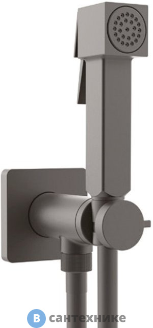 Гигиенический душ Bossini CUBE E38003B.073 чёрный матовый