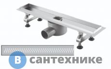Душевой трап RGW SDR-01-80-E1 прямой 800*90 O 50 мм на ножках, с решеткой (21210180-01)