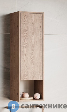 картинка Шкаф навесной Акватон Хоуп Орех (1A287503HP6C0)