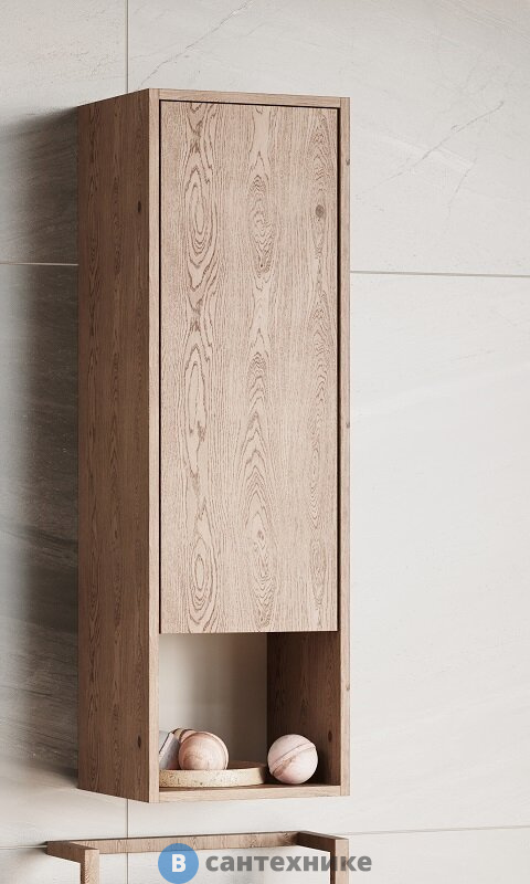 Шкаф навесной Акватон Хоуп Орех (1A287503HP6C0)