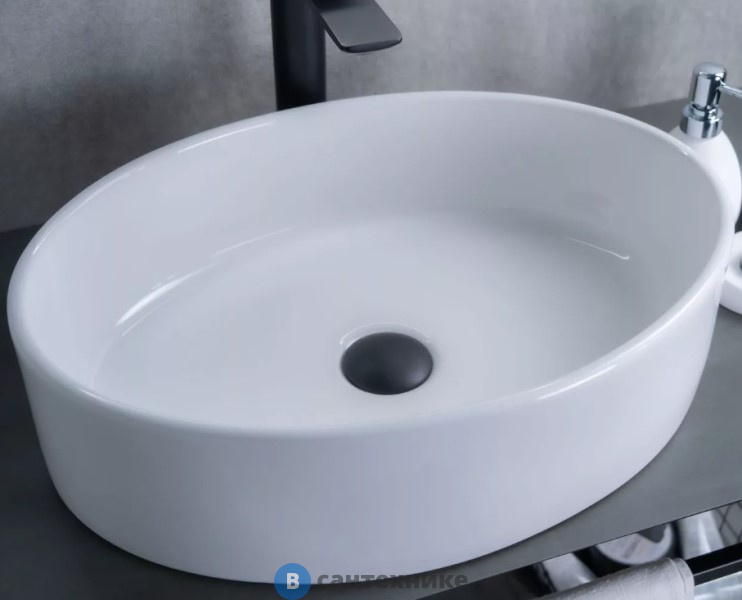 Раковина GID-ceramic N9012 накладная (500х360)