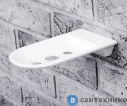 картинка Мыльница WasserKRAFT Kammel K-8369 White решетка металл, белая порошковая краска