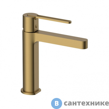 картинка Смеситель Vincea Rondo VBF-1R1BG для раковины, однорычажный, брашированное золото