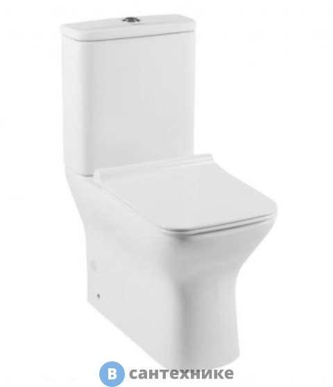 Чаша Aquanet Cube-C с сидением (Soft Close -SLIMSEAT) для унитаза напольного с Rimless (210759)