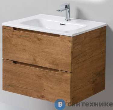 картинка Тумба под раковину BelBagno 61 см ETNA-600-2C-SO-RN-P подвесная с двумя выкатными ящиками, Rovere Nature