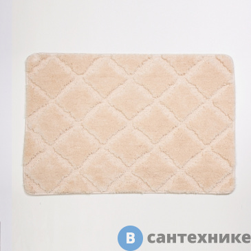 картинка Коврик WasserKRAFT Lippe BM-6513 Ecru для ванной комнаты