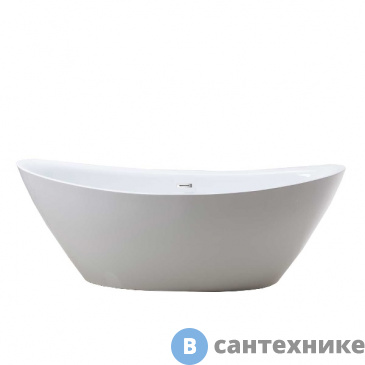 картинка Ванна акриловая Vincea VBT-203, 1800*850*650, слив-перелив в ком., хром