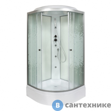 картинка Душевая кабина Deto L 710 с гидромассажем (100х100х215 см)