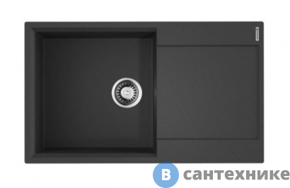картинка Кухонная мойка OMOIKIRI Daisen-86-BL черный (4993700)