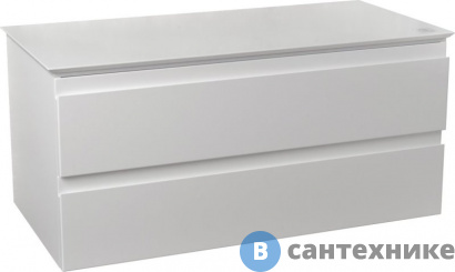 картинка Тумба под раковину Jacob Delafon EB2084-J51 со столешницей и с подсветкой, 100 см, матовый белый