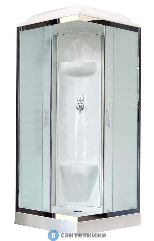 Душевая кабина Royal Bath RB 90HP6-WC 900x900x2170 (белое/матовое) (RB90HP6-WC)