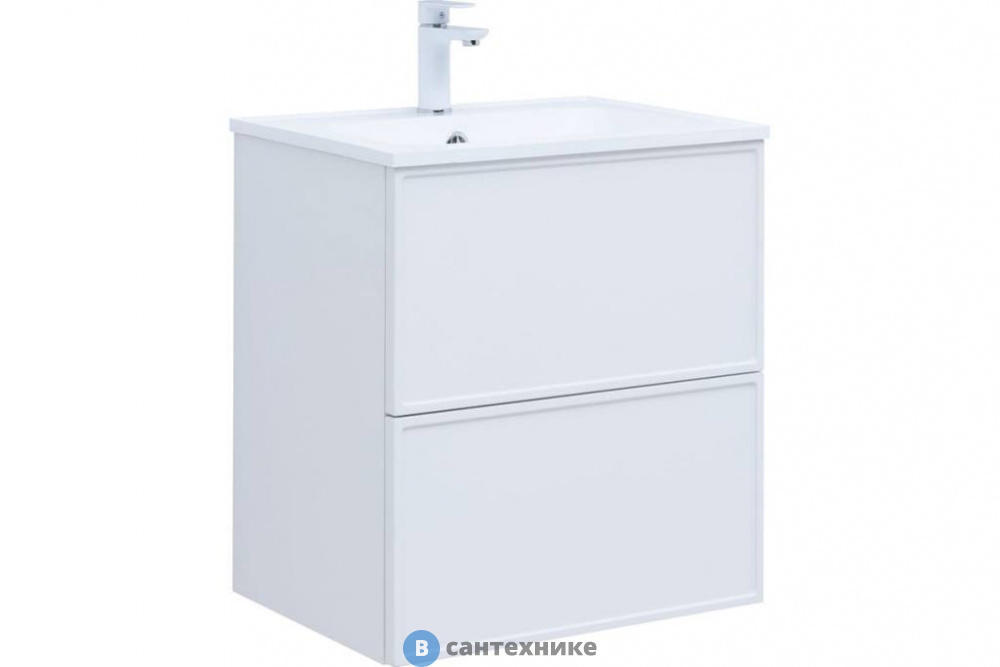 Тумба под раковину Aquanet Арт 60 белый матовый (313254)