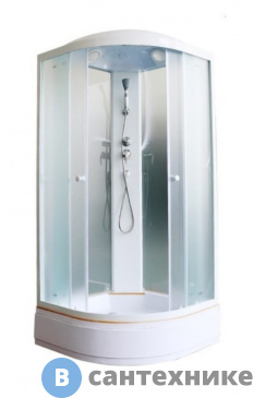 картинка Душевая кабина Parly EFM921 (90*90*215)  передние стекла матовые, заднее стекло матовое