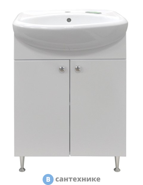 Тумба Loranto Моника New 60 (600*840*300) с раковиной Арго 60 (CS00076240)