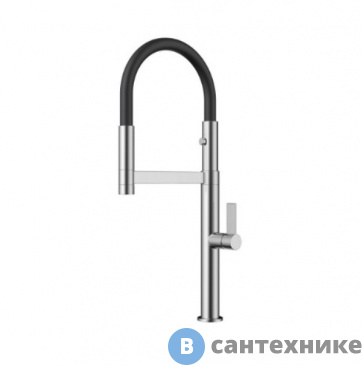 картинка Смеситель OMOIKIRI Osaka-BN-BL нержавеющая сталь/черный (4994331)