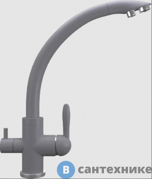 картинка Смеситель для кухни Domaci Солерно UQ-017-05 бетон (551862)