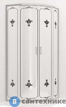 картинка Душевое ограждение Ambassador Royal 18015105 (1000x1000x2000), без поддона