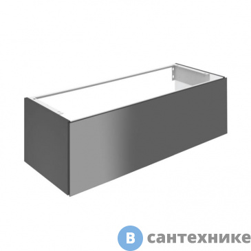 картинка Тумба под раковину Keuco PLAN 32981110000, 1 ящик, 1200х400х490 мм, к/ф: антрацит (лак матовый/стекло)