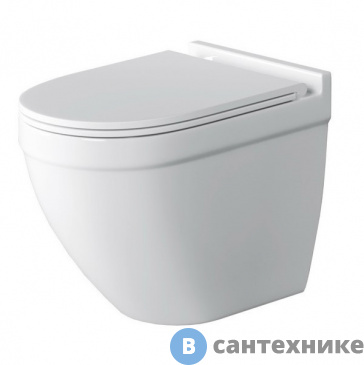 картинка Унитаз подвесной Grossman GR-4483S (520*360*410) белый, безободковый с тонкой крышкой