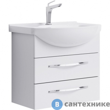 картинка Тумба под раковину Aqwella ALLEGRO 65,5 Agr.01.06/2 (подвесная, белый)