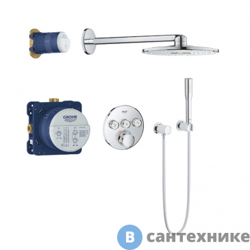 картинка Верхний душ Grohe 34705000 Grohtherm SmartControl набор